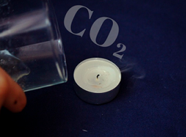 Погаснет ли свеча под действием углекислого газа   