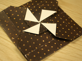 Оригами-конверт для детского творчества 