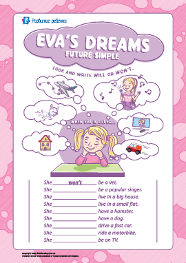 Ева мечтает о своем будущем (английский язык)