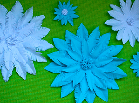 Создайте бумажный цветок всего за 5 минут 